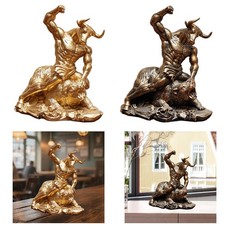 Statue décorative de combat