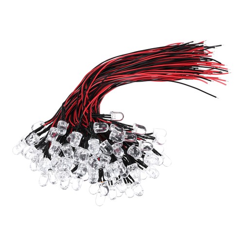 100 pcs led diode - dc, 10mm