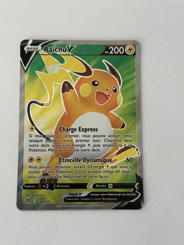 Carte pokémon raichu - raichu, v