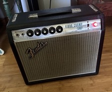1967 Fender Vibro Champ Amp Silver Face Nice!!! UPDATED LISTING~Tested~Read All
