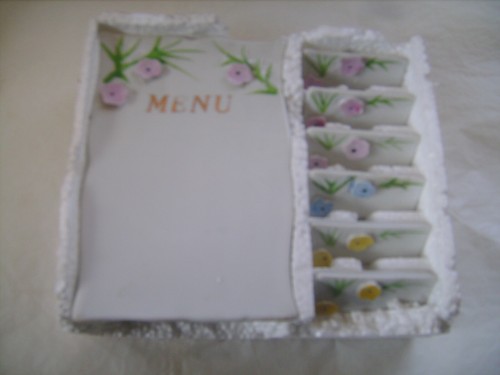 Ensemble porte menu - porte-menu, +