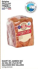 JAMBON SEC CRU 1,2  KG SANS OS