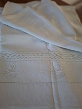 DRAP ANCIEN, lin, BRODE