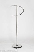 Résistant Spirale Tringle Vêtement Robe Présentation Magasin Pendant Rack Chrome