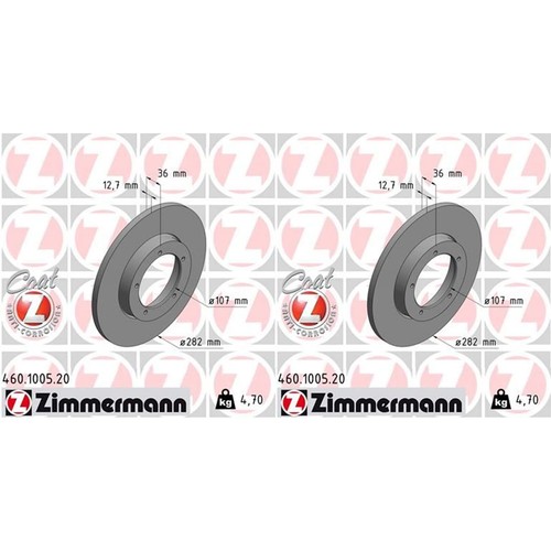 Zimmermann disques 282mm - zimmermann,