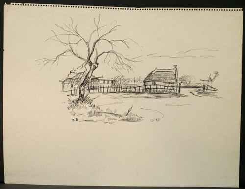 Dessin vers 1970 encre - 1970,