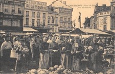 CPA BELGIQUE / CHARLEROI / PLACE DU SUD / JOUR DE MARCHE