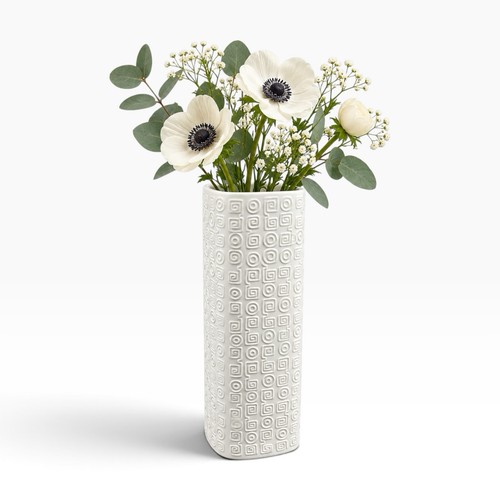 Vase géométrique biscuit - vase,