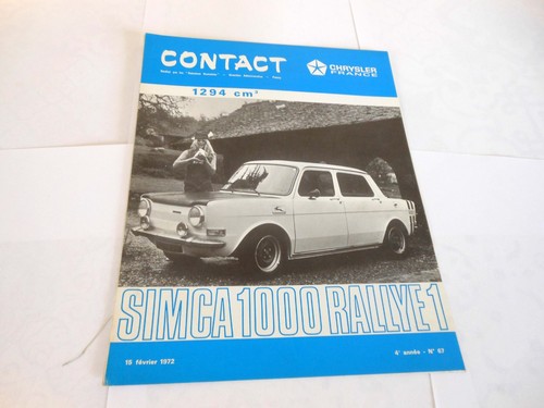 Simca 1000 rallye revue - 1000,