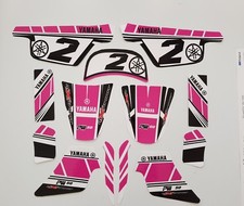 Kit Deco adhesif pour moto cross YAMAHA PW 50  semi perso CABANEL LOU N°3