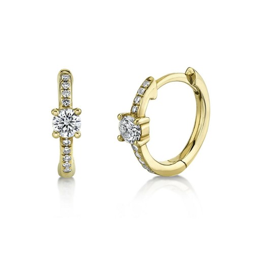 Diamant huggies boucles - diamant,