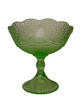 RARE VASELINE GIRLANDY HUTTA SZKLA GLASS ERA VAL SAINT LAMBERT SCAILMONT LUXVAL