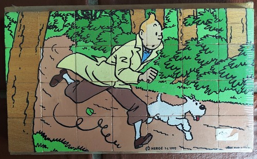 Tintin jeu cubes course - tintin,