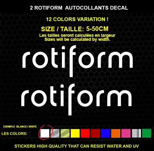 Rotiform autocollant - rotiform,
