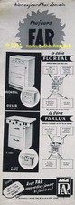 PUBLICITE 1953 FAR CUISINIERE