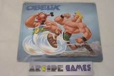 PLAQUE DE PORTE OU MURALE ALUMINIUM ASTERIX OBELIX AUX JO (NEUF - vendeur pro)