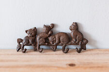 Vintage Wrought Iron Cat Towel Holder or Wall Keychain