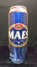 MAES BIER FESTIVALS SCHEDULE DANCE - 2005 - 50CL PULL TAB CAN - WAARLOOS BELGIUM