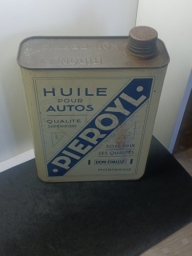 Bidon huile ancien pieroyl - bidon,