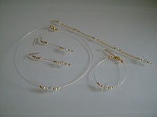 Parure Bijoux Dor "Or" Ivoire/Cristal Mariée/Mariage/Cérémonie (robe) pas cher