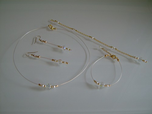 Parure bijoux dor - parure,
