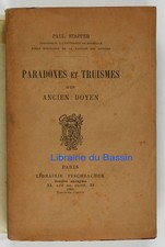 Paradoxes et truismes d'un