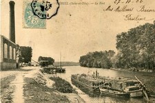 Carte MERIEL Le Port Péniche