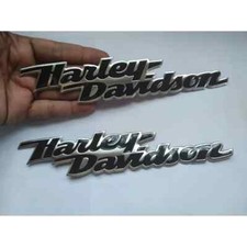 Brand New 2 pcs Harley Davidson Tank Emblem Softail Roadking Sportster Dyna USA