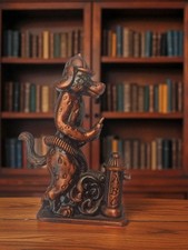 Antique Table Lighter Fire Dog Pattern Vintage Collection Retro Decor