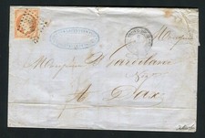 Belle lettre en double port de