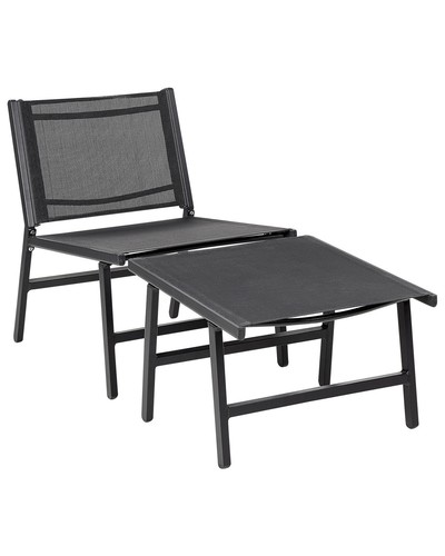Chaise jardin noire en - chaise, de