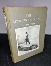 The MYSTERIOUS ISLAND by Jules Verne, Vtg 1920 Scribner’s HB Wyeth Illustrations