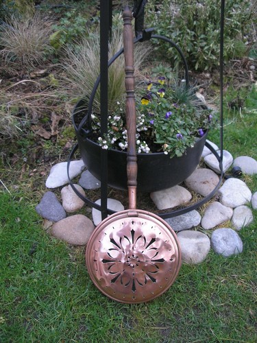 Ancienne bassinoire cuivre - ancienne,