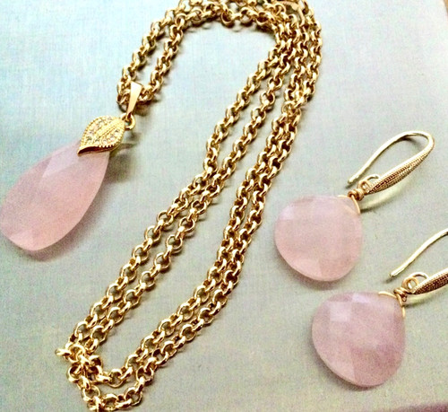 Plaqué parure collier - plaqué, or-parure