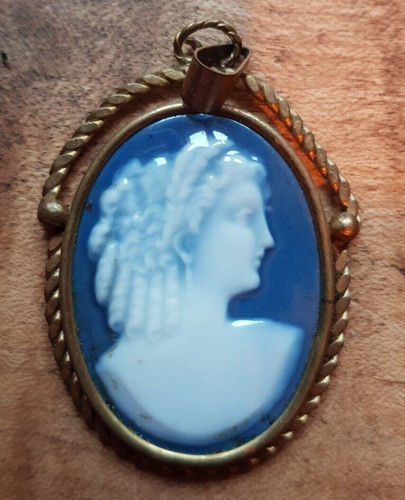 Broche ancienne porcelaine - broche,