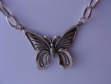 Collier papillon argent bijou