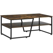 HOMCOM Table basse 106x55x45cm