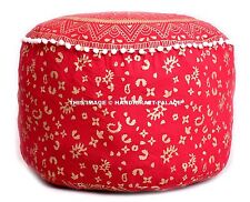 Pouf Ottoman Mandala Rouge En