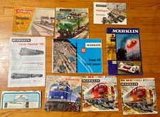 Lot of 9 Marklin Train Catalogs, Track Layouts 1960/1961/1964/1969, 1970