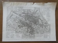 Carte ancienne XIXe Plan de