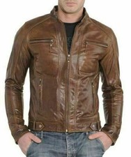 Blouson moto motard rétro en