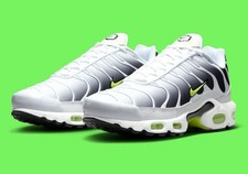 Nike Air Max Plus TN Tuned White Black Volt Green Neon DM0032-103 sz 9.5 Men's