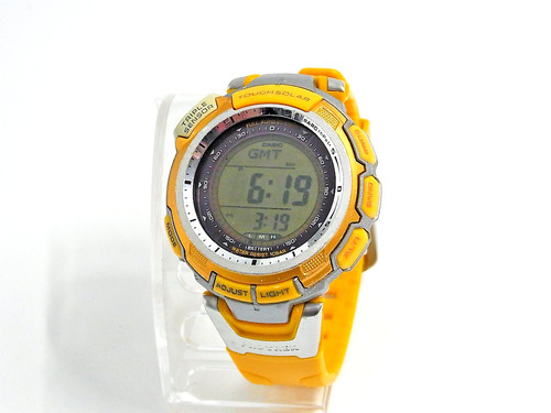 Montre homme casio jaune pro - homme,