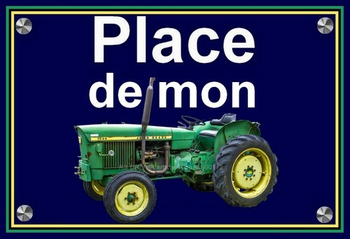 Plaque place mon - de,