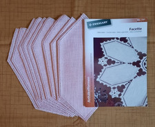 Zweigart Facette Crochet Doilies Pattern Booklet & 10 Doilies with Crochet Edges