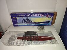 BELMONTE WARSHIP MODEL WITH U.S.S. ENGINE MISSOURI 1/900 NEW