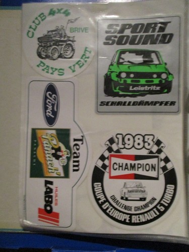 Lot autocollants sport auto - lot,
