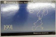 Betriebshandbuch Directives Chrysler Daytona Shelby 2.5 Turbo 1991 Et