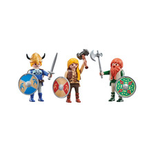 Playmobil Plus 9893 3 Guerriers Vikings Figurines Jouets Jeux Construction Noël