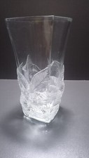Vase vintage - verre taillé -